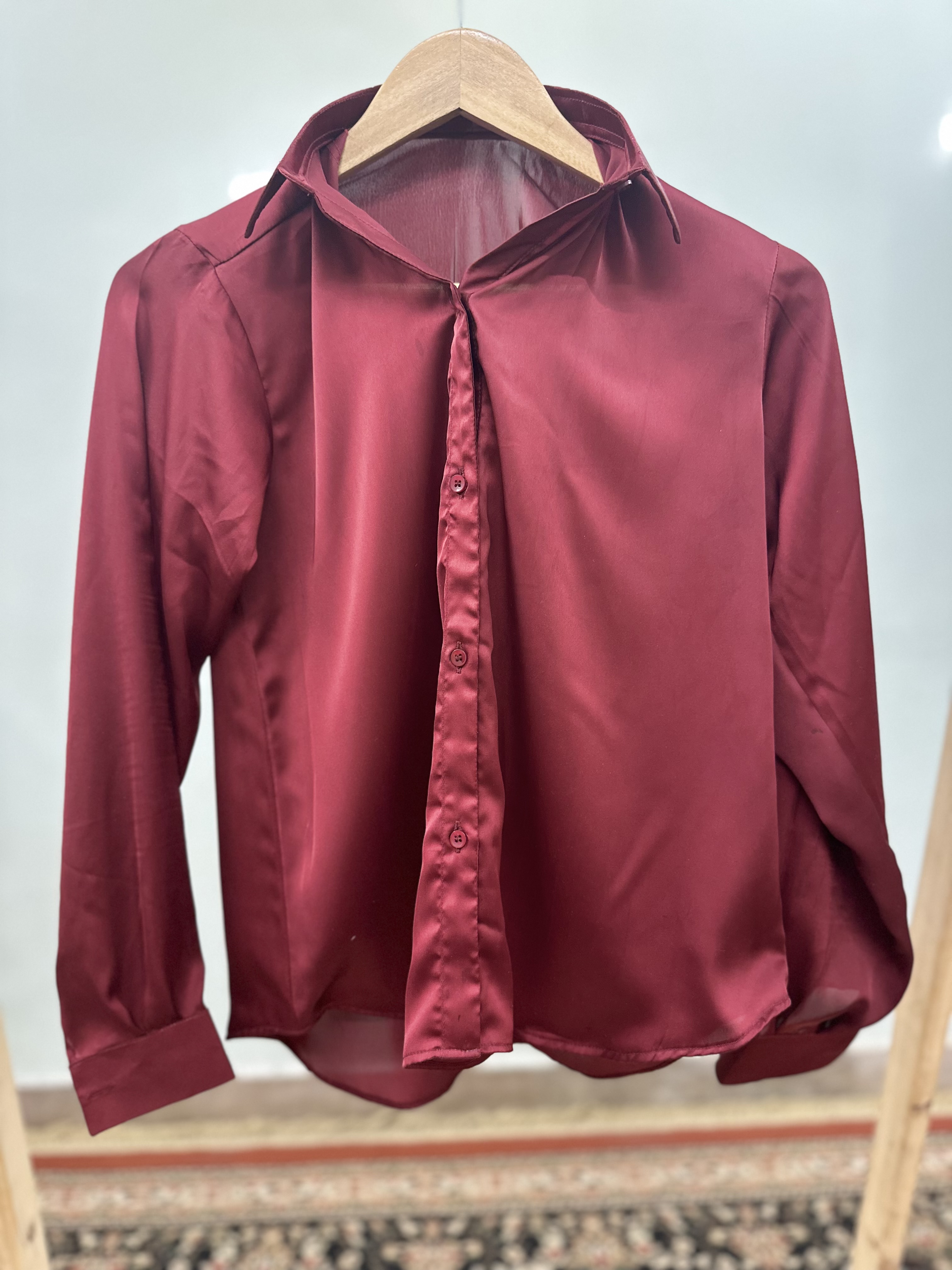 Red Silk Shirt 